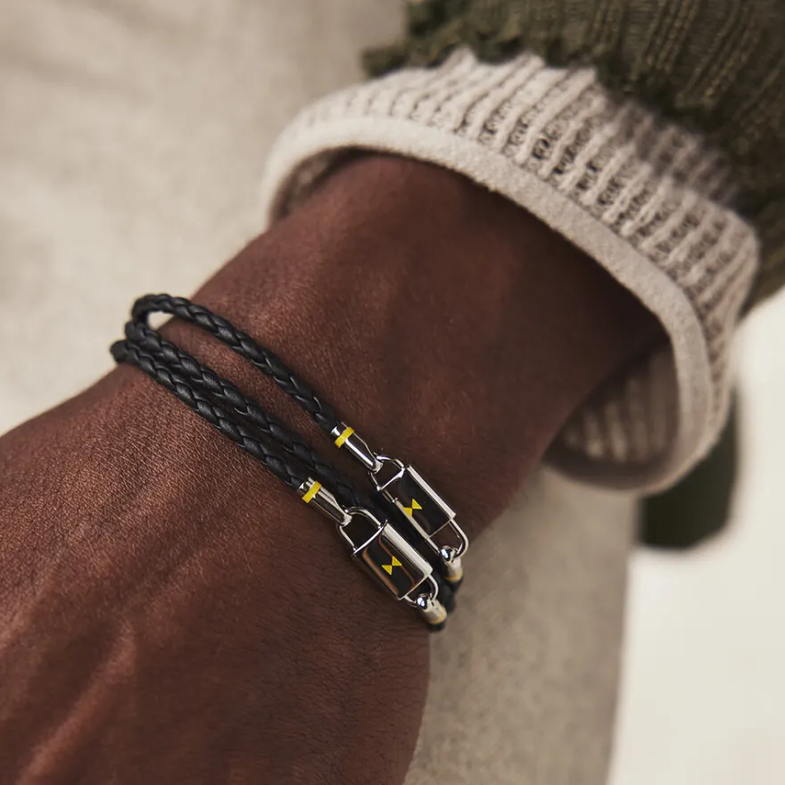 MVMT Bracelets^Braided Leather Bracelet