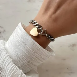 Women MVMT Bracelets|Heartlocks^Chunky Heartlock Chain Bracelet