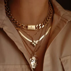 Women MVMT Necklaces^Chunky Padlock Necklace