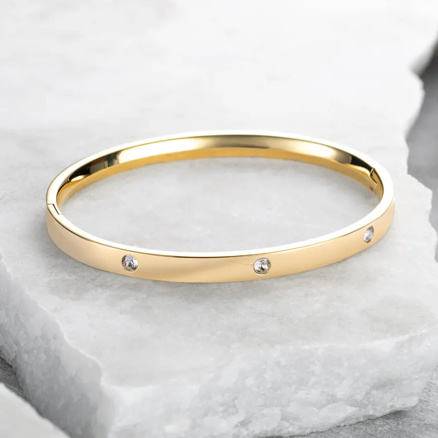 Women MVMT Bracelets^Crystal Ellipse Bangle