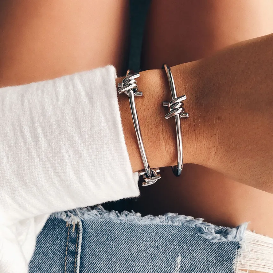 Women MVMT Cuffs|Bracelets^Double Barbed Cuff