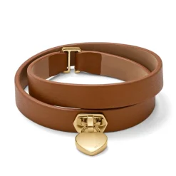 Women MVMT Heartlocks|Bracelets^Double Leather Heartlock Bracelet