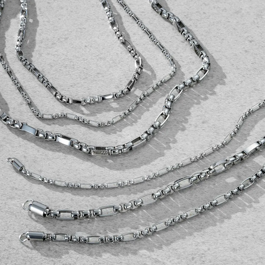 MVMT Bracelets^Figaro Box Chain Bracelet