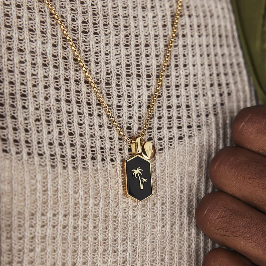 MVMT Necklaces^Hex Palm Tree Pendant Necklace