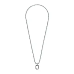 MVMT Necklaces^Hex Pendant Curb Chain Necklace