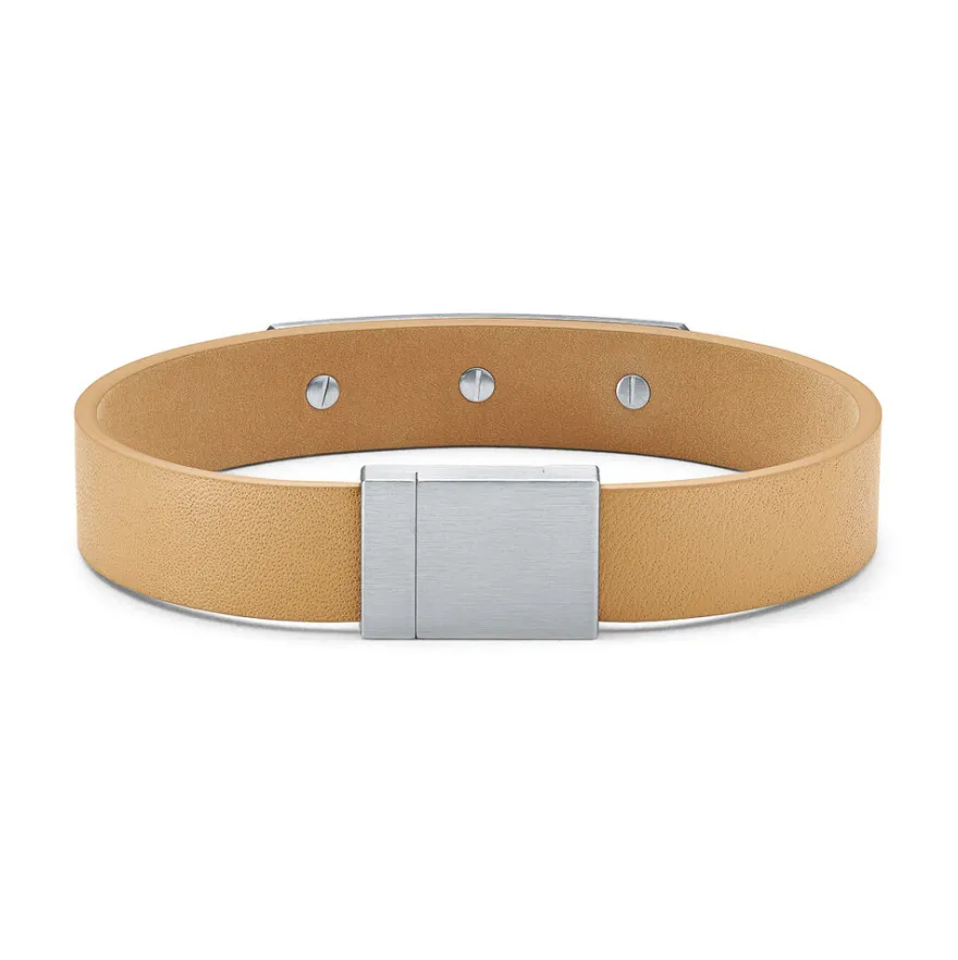 MVMT Leather|Bracelets^Leather ID Bracelet
