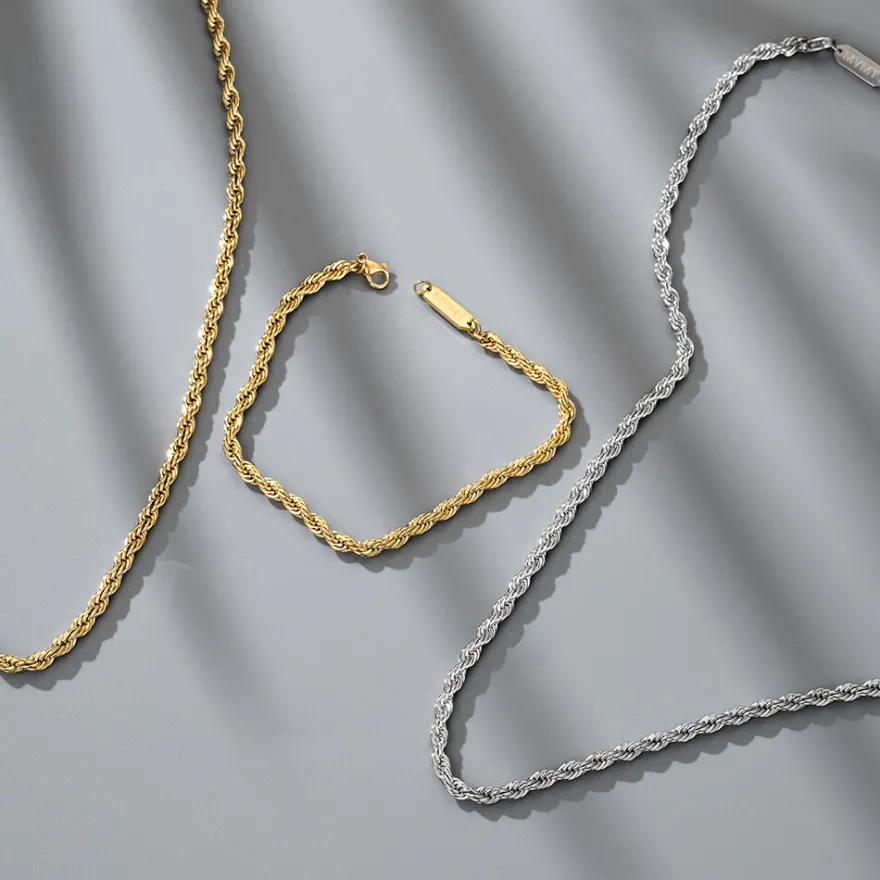 MVMT Bracelets^Rope Chain Bracelet - 3.9MM