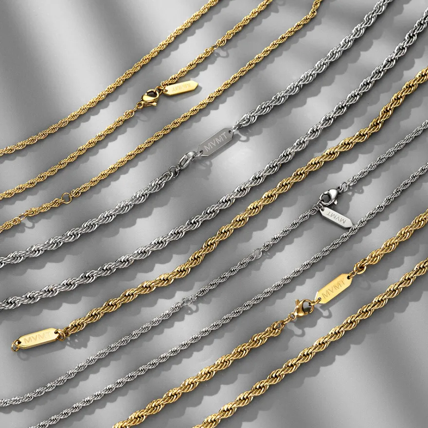 MVMT Necklaces^Rope Chain Necklace - 3.9MM
