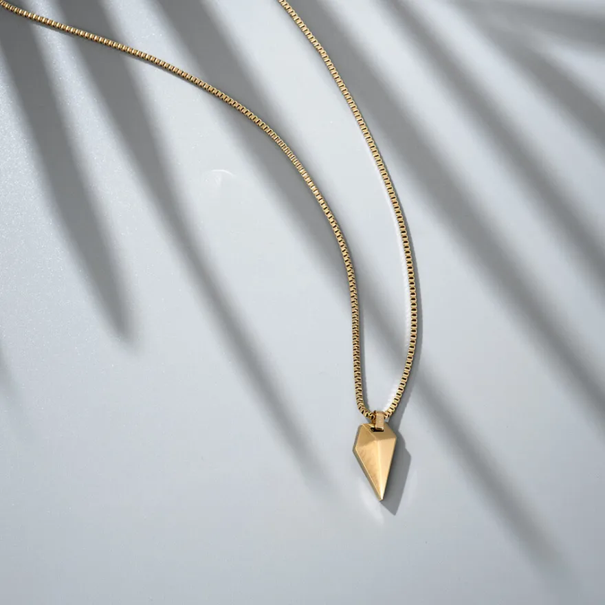 MVMT Necklaces^Sculpted Shark Tooth Pendant Necklace